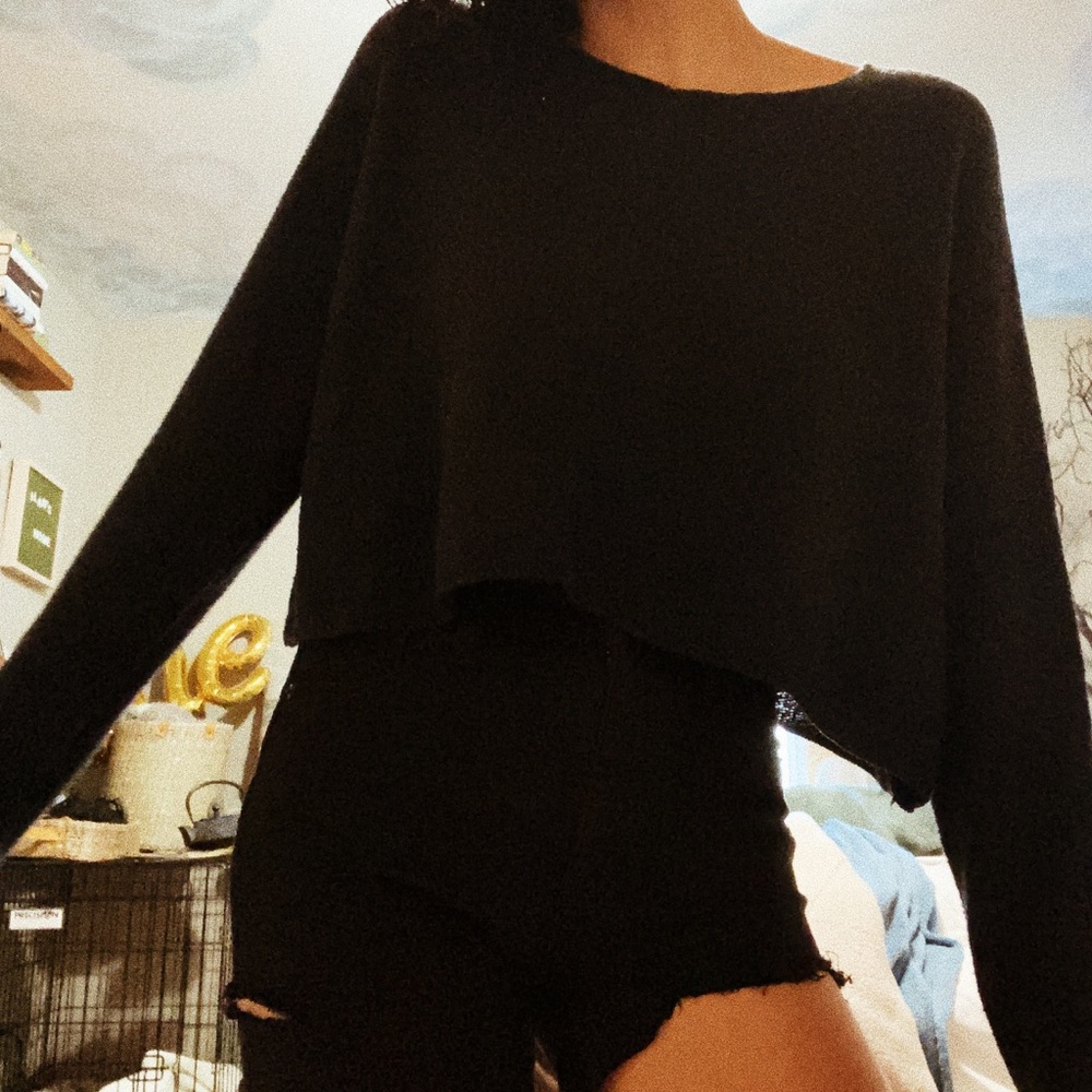 Navy Blue Knitted Sweater